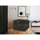 Meridian Ames Brown Boucle Fabric Corner IMAGE 2