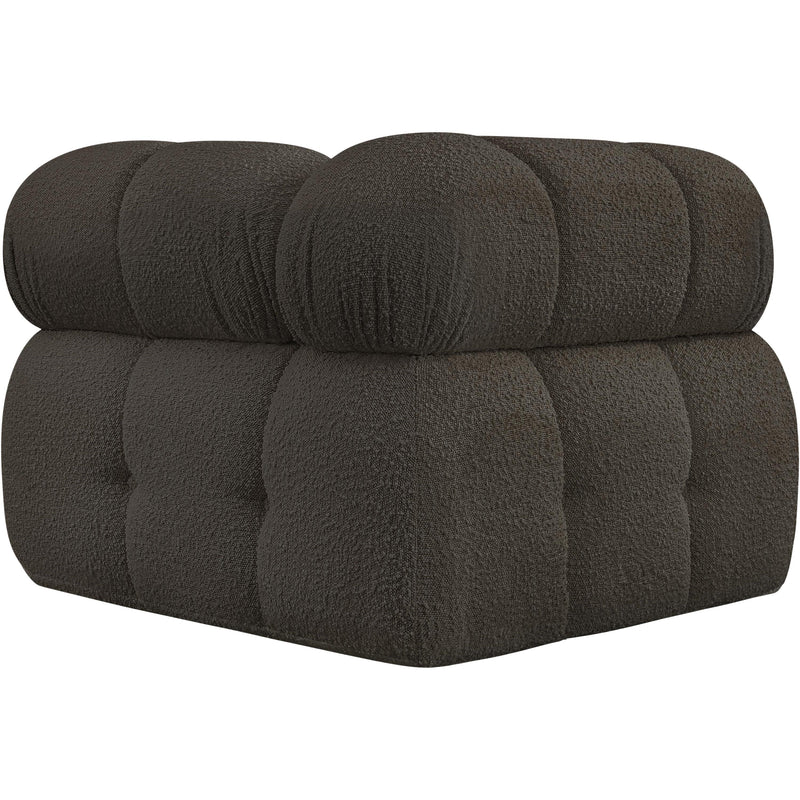 Meridian Ames Brown Boucle Fabric Corner IMAGE 3