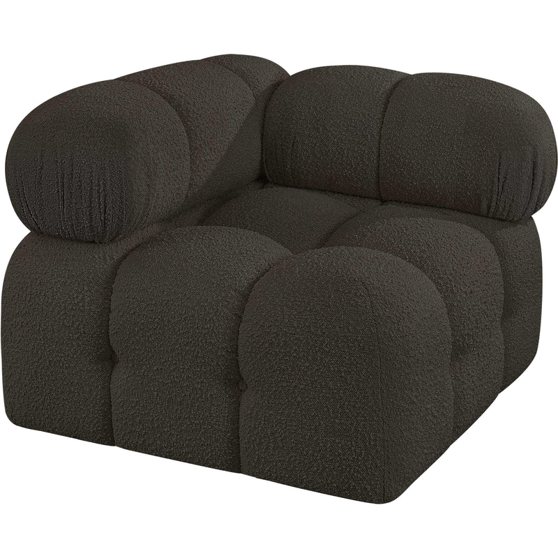 Meridian Ames Brown Boucle Fabric Corner IMAGE 4