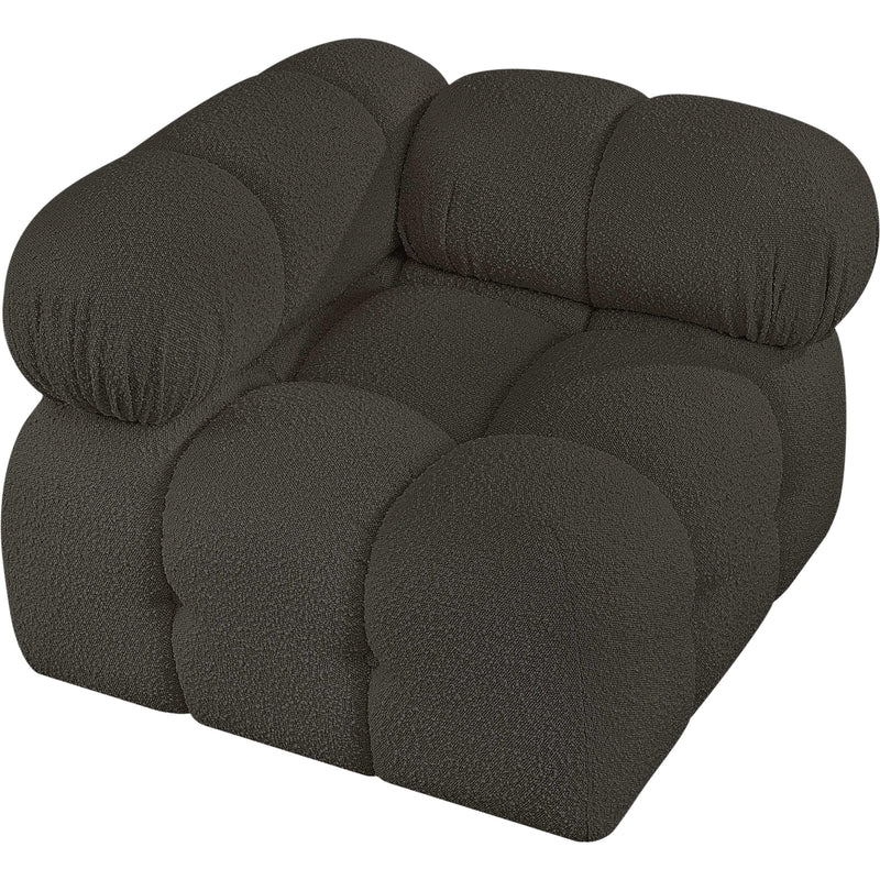 Meridian Ames Brown Boucle Fabric Corner IMAGE 5