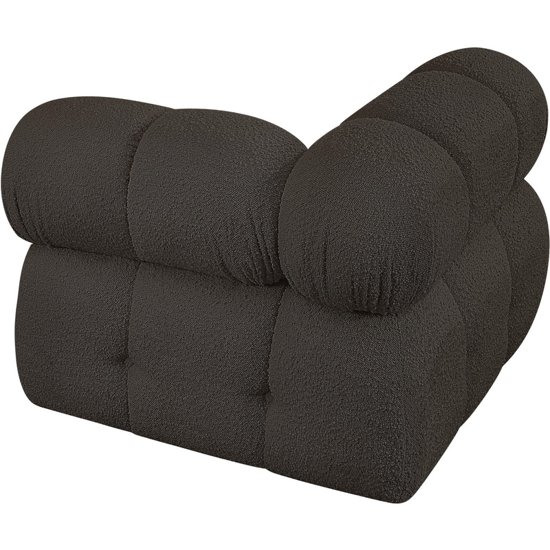 Meridian Ames Brown Boucle Fabric Corner IMAGE 6