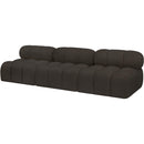 Meridian Ames Brown Boucle Fabric Modular Sofa IMAGE 6