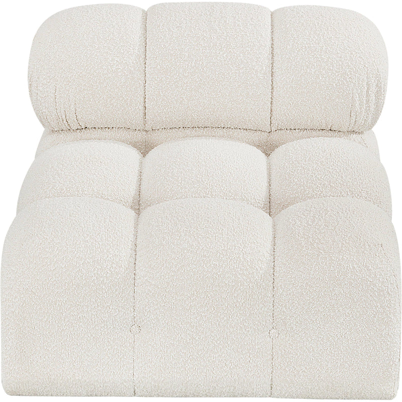 Meridian Ames Cream Boucle Fabric Armless IMAGE 5