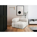 Meridian Ames Cream Boucle Fabric Corner IMAGE 2