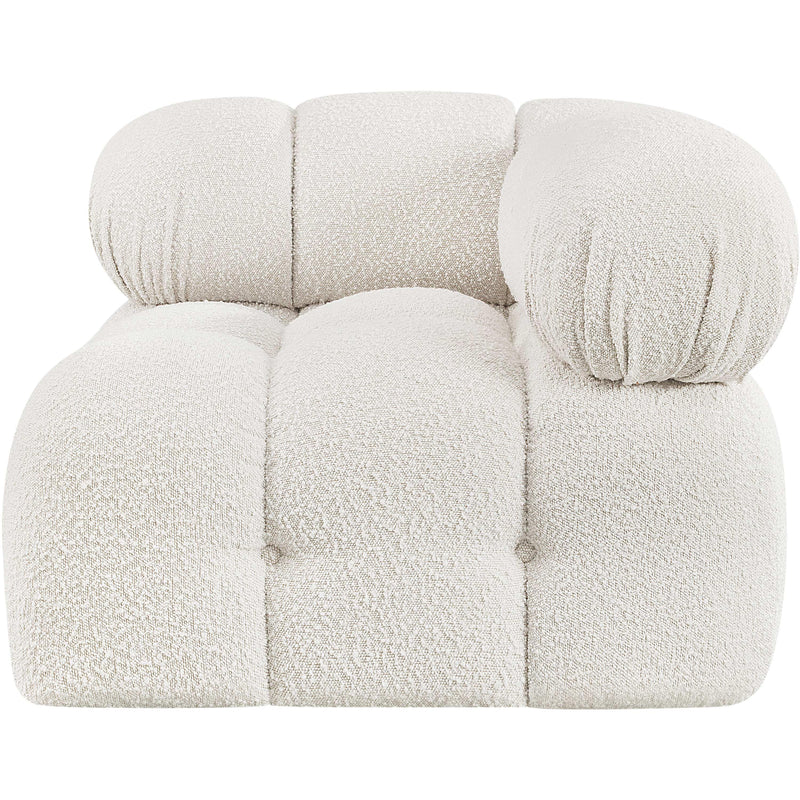 Meridian Ames Cream Boucle Fabric Corner IMAGE 7