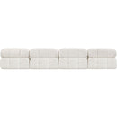 Meridian Ames Cream Boucle Fabric Modular Sofa IMAGE 3