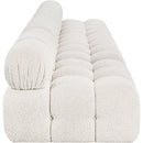 Meridian Ames Cream Boucle Fabric Modular Sofa IMAGE 7