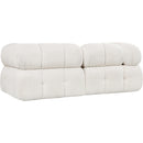 Meridian Ames Cream Boucle Fabric Modular Sofa IMAGE 6