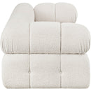 Meridian Ames Cream Boucle Fabric Modular Sofa IMAGE 7
