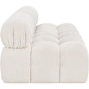 Meridian Ames Cream Boucle Fabric Modular Sofa IMAGE 7