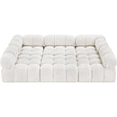 Meridian Ames Cream Boucle Fabric Modular Sectional IMAGE 5