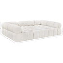 Meridian Ames Cream Boucle Fabric Modular Sectional IMAGE 9