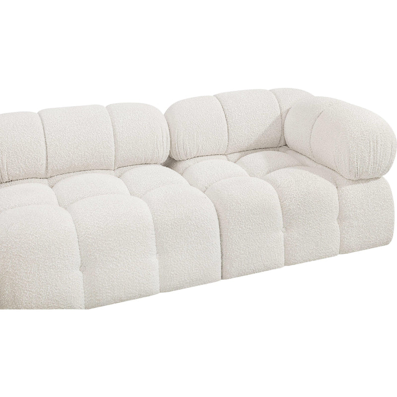 Meridian Ames Cream Boucle Fabric Modular Sectional IMAGE 11