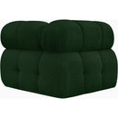 Meridian Ames Green Boucle Fabric Corner IMAGE 3
