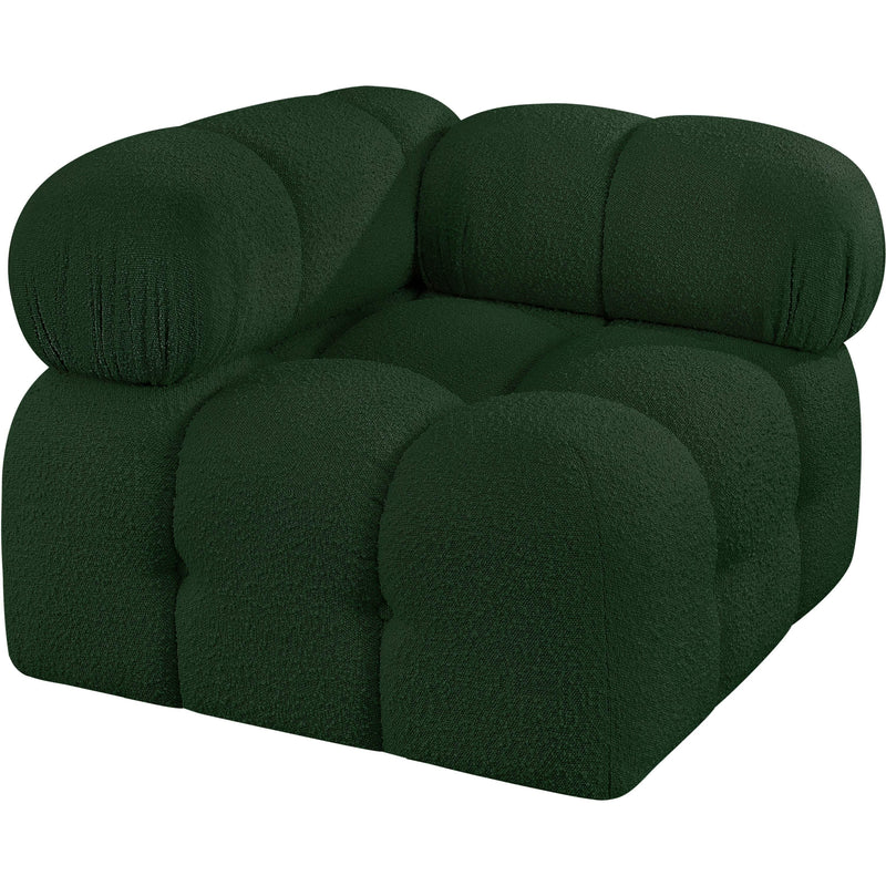 Meridian Ames Green Boucle Fabric Corner IMAGE 4