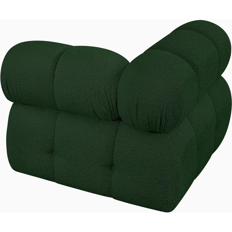 Meridian Ames Green Boucle Fabric Corner IMAGE 6