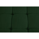 Meridian Ames Green Boucle Fabric Ottoman IMAGE 6