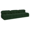 Meridian Ames Green Boucle Fabric Modular Sofa IMAGE 9