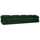 Meridian Ames Green Boucle Fabric Modular Sofa IMAGE 11