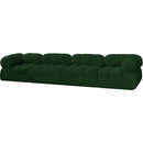 Meridian Ames Green Boucle Fabric Modular Sofa IMAGE 6