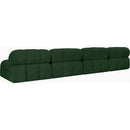 Meridian Ames Green Boucle Fabric Modular Sofa IMAGE 6