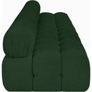 Meridian Ames Green Boucle Fabric Modular Sofa IMAGE 7