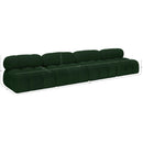 Meridian Ames Green Boucle Fabric Modular Sofa IMAGE 9