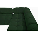 Meridian Ames Green Boucle Fabric Modular Sectional IMAGE 14
