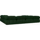 Meridian Ames Green Boucle Fabric Modular Sectional IMAGE 6