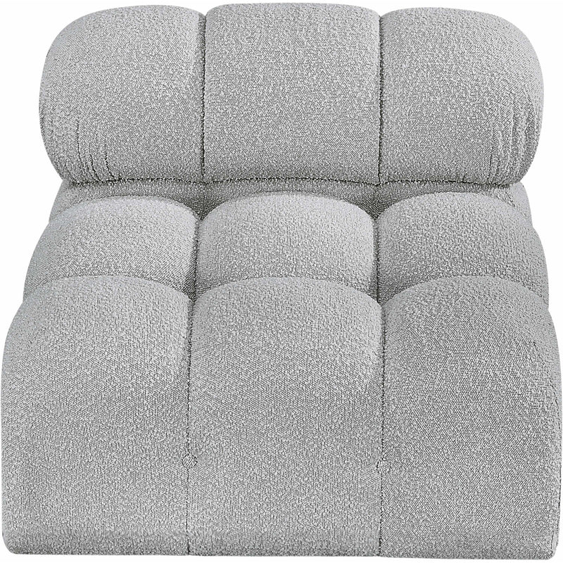 Meridian Ames Grey Boucle Fabric Armless IMAGE 5