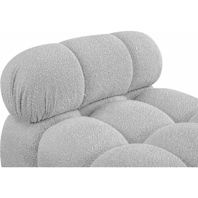 Meridian Ames Grey Boucle Fabric Armless IMAGE 8