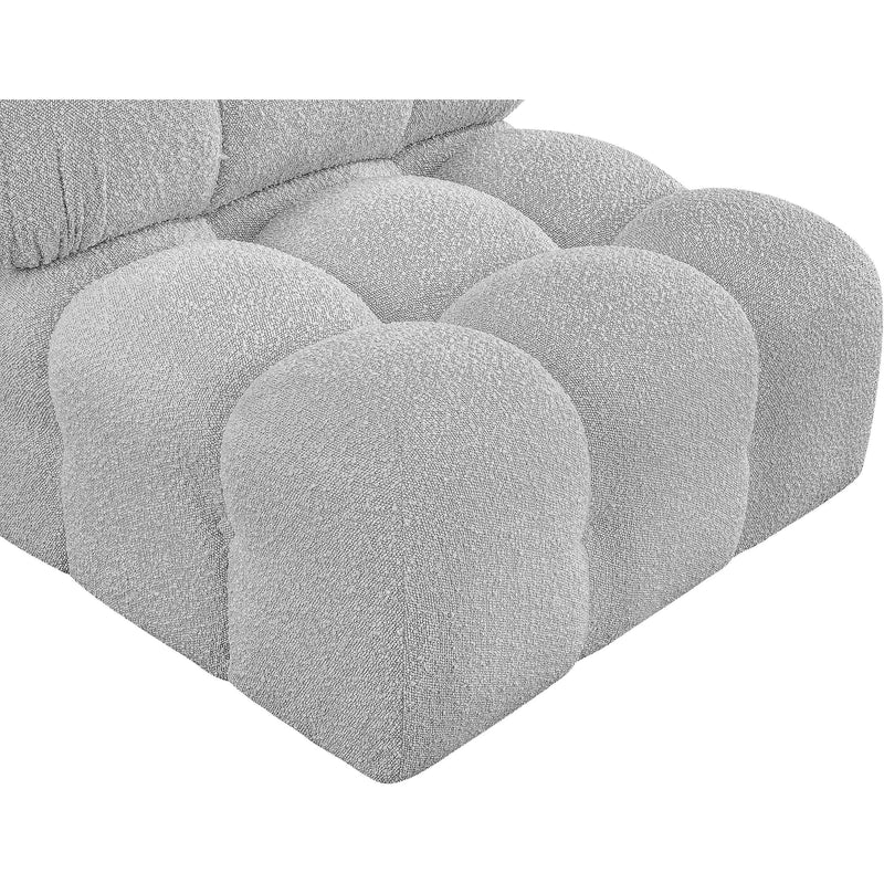 Meridian Ames Grey Boucle Fabric Armless IMAGE 9