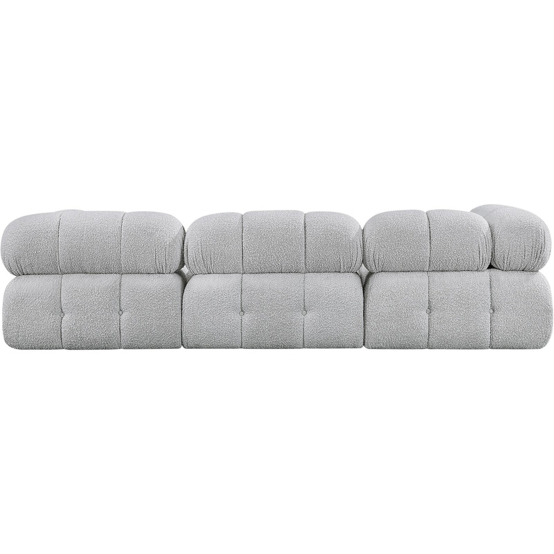 Meridian Ames Grey Boucle Fabric Modular Sofa IMAGE 3