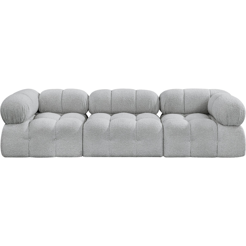 Meridian Ames Grey Boucle Fabric Modular Sofa IMAGE 4