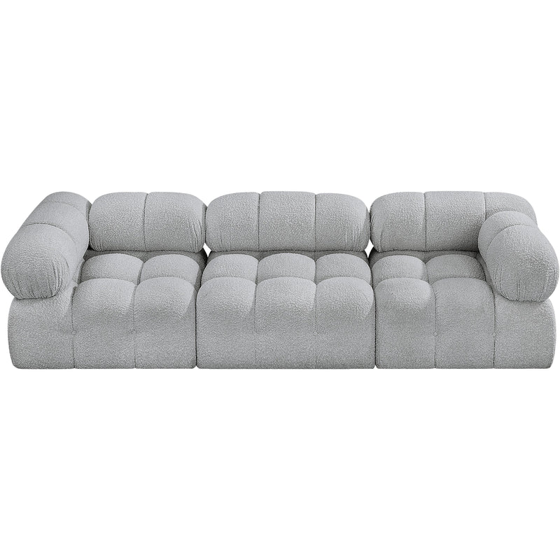 Meridian Ames Grey Boucle Fabric Modular Sofa IMAGE 5