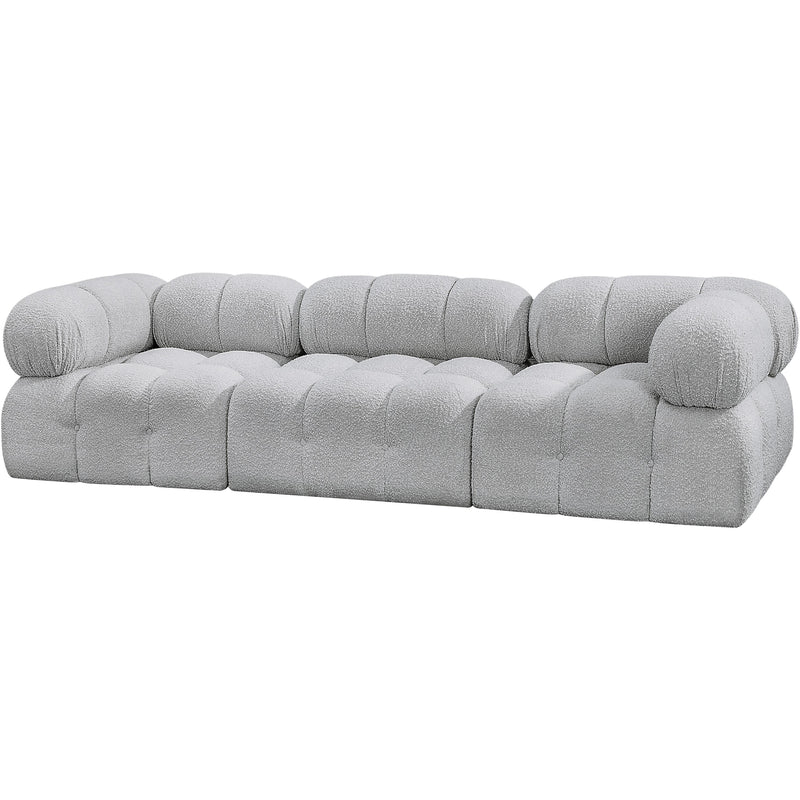 Meridian Ames Grey Boucle Fabric Modular Sofa IMAGE 6