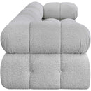 Meridian Ames Grey Boucle Fabric Modular Sofa IMAGE 7