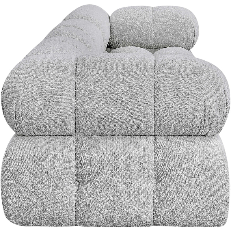 Meridian Ames Grey Boucle Fabric Modular Sofa IMAGE 7