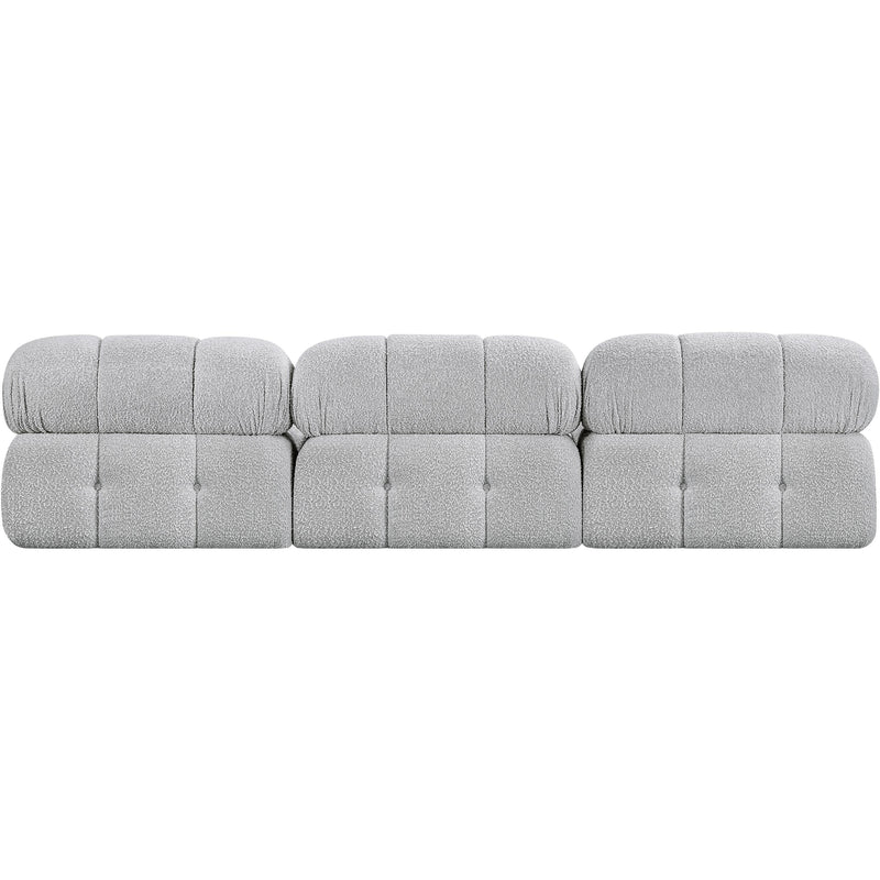Meridian Ames Grey Boucle Fabric Modular Sofa IMAGE 3