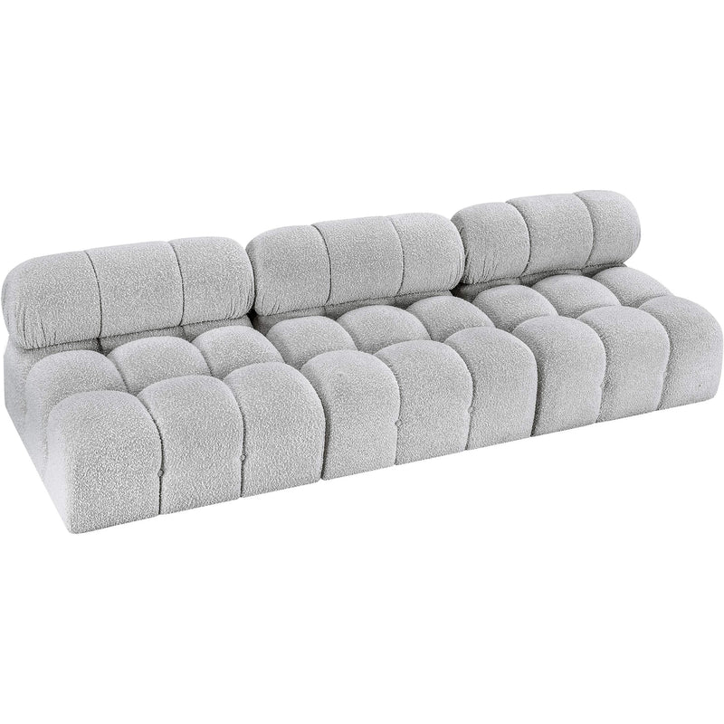 Meridian Ames Grey Boucle Fabric Modular Sofa IMAGE 5