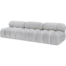 Meridian Ames Grey Boucle Fabric Modular Sofa IMAGE 6
