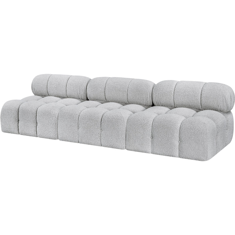 Meridian Ames Grey Boucle Fabric Modular Sofa IMAGE 6