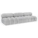 Meridian Ames Grey Boucle Fabric Modular Sofa IMAGE 9