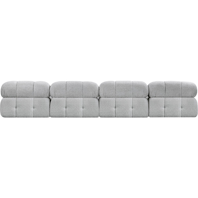 Meridian Ames Grey Boucle Fabric Modular Sofa IMAGE 3