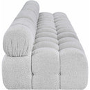 Meridian Ames Grey Boucle Fabric Modular Sofa IMAGE 7