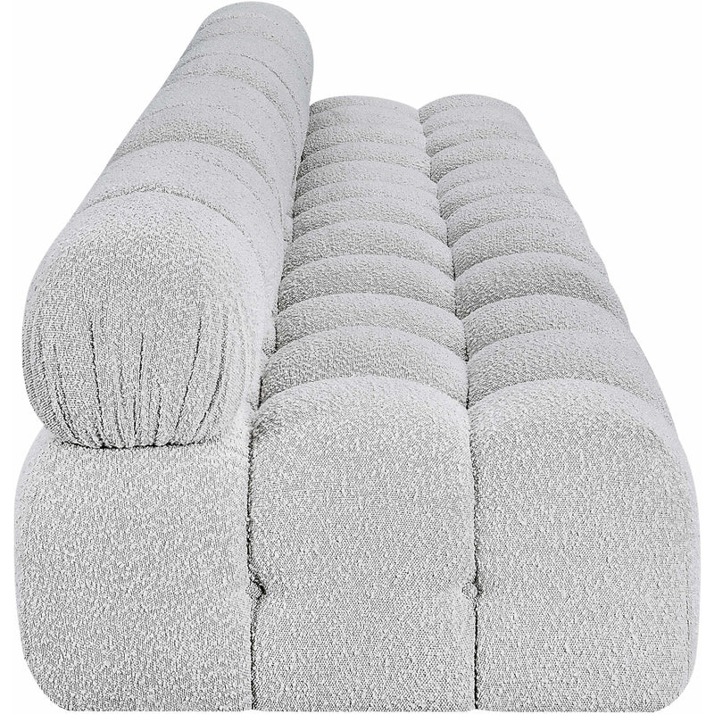 Meridian Ames Grey Boucle Fabric Modular Sofa IMAGE 7