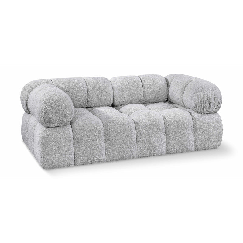 Meridian Ames Grey Boucle Fabric Modular Sofa IMAGE 1