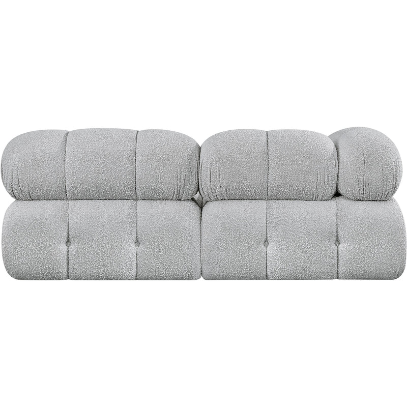 Meridian Ames Grey Boucle Fabric Modular Sofa IMAGE 3