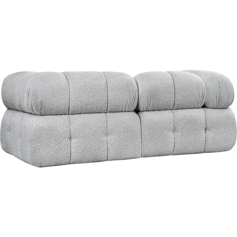 Meridian Ames Grey Boucle Fabric Modular Sofa IMAGE 6