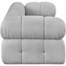 Meridian Ames Grey Boucle Fabric Modular Sofa IMAGE 7